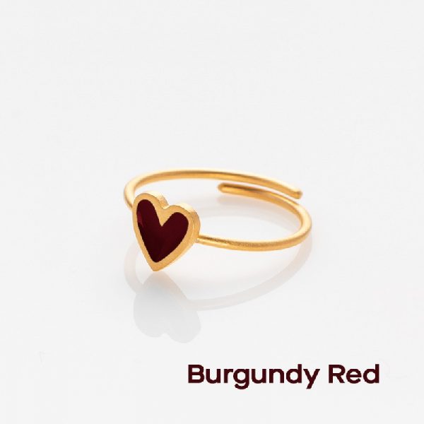 Ring Burgundy Red