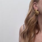 midnight ember gold earrings - Image 2