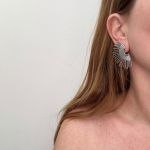 midnight ember silver earrings - Image 2